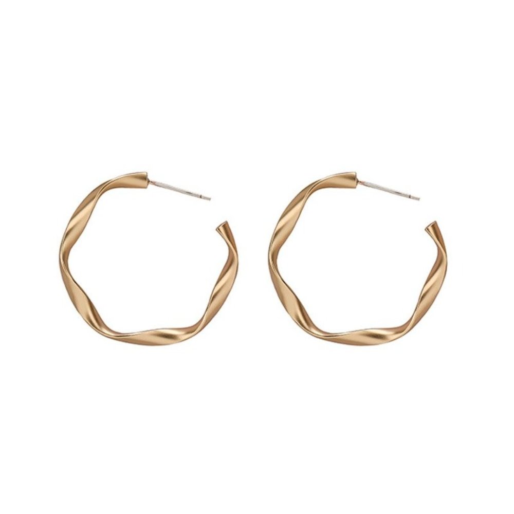 5 for $25  Twisted Open Hoop Earrings - Picture 5 of 8